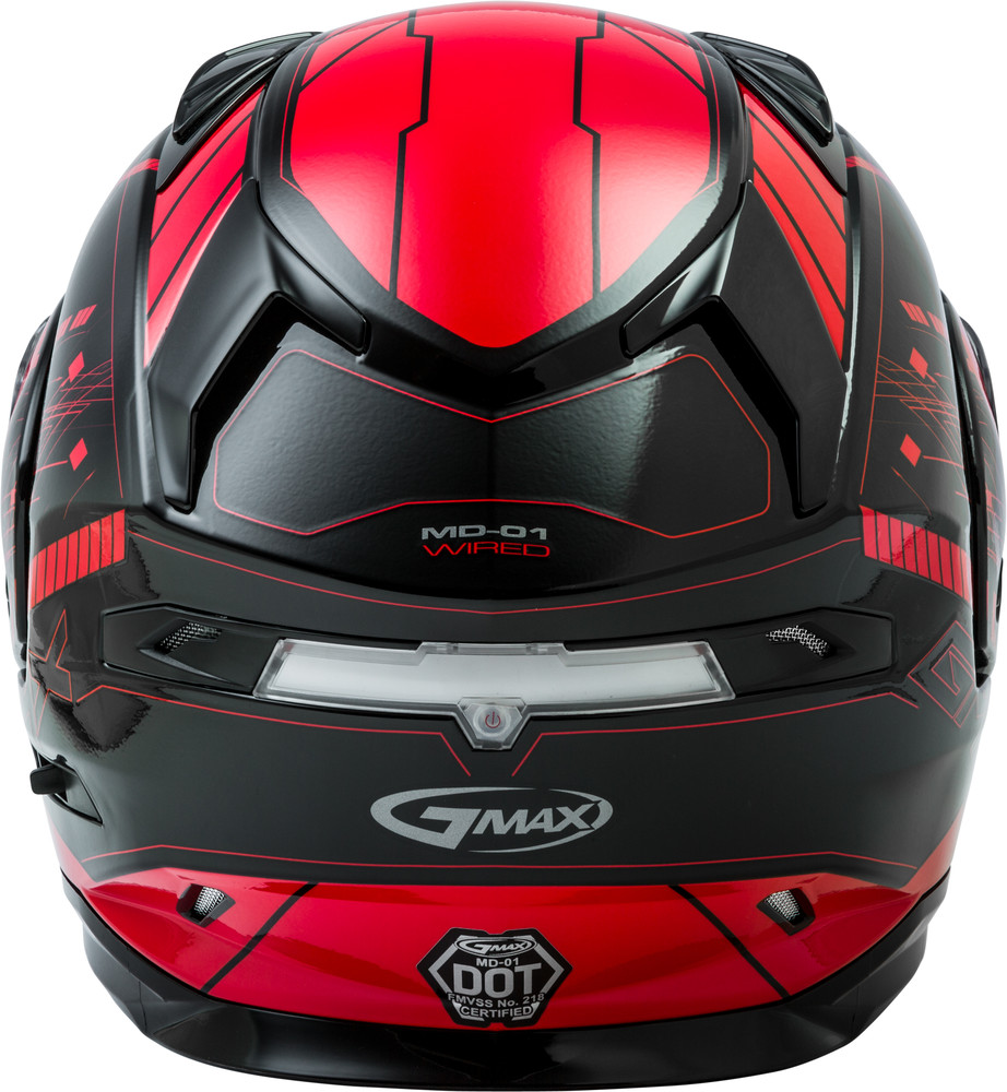GMAX SNOW MD01 Full Face Modular Motorcycle Helmet Flip Up Solid And